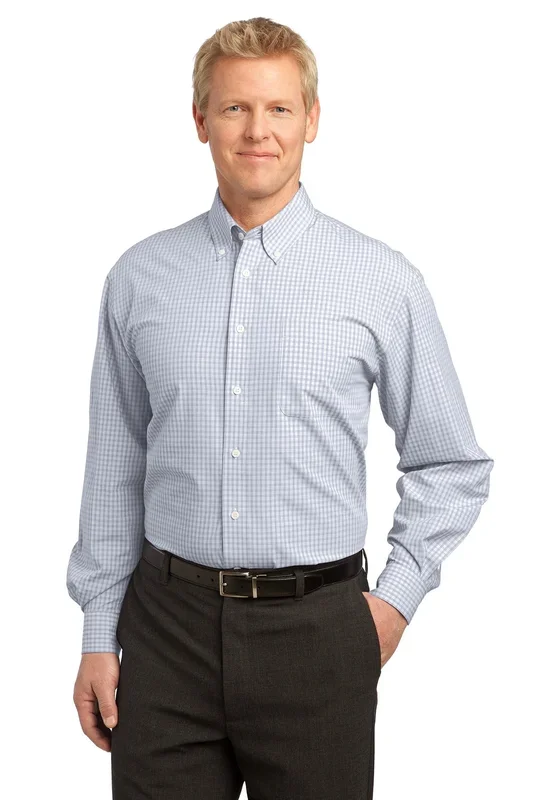 Port Authority Men’s Plaid Pattern Easy Care Shirt. S639