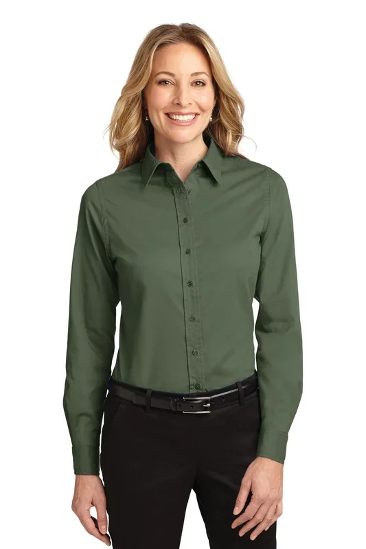 Port Authority Women’s Long Sleeve Easy Care Shirt. L608 2 of 3