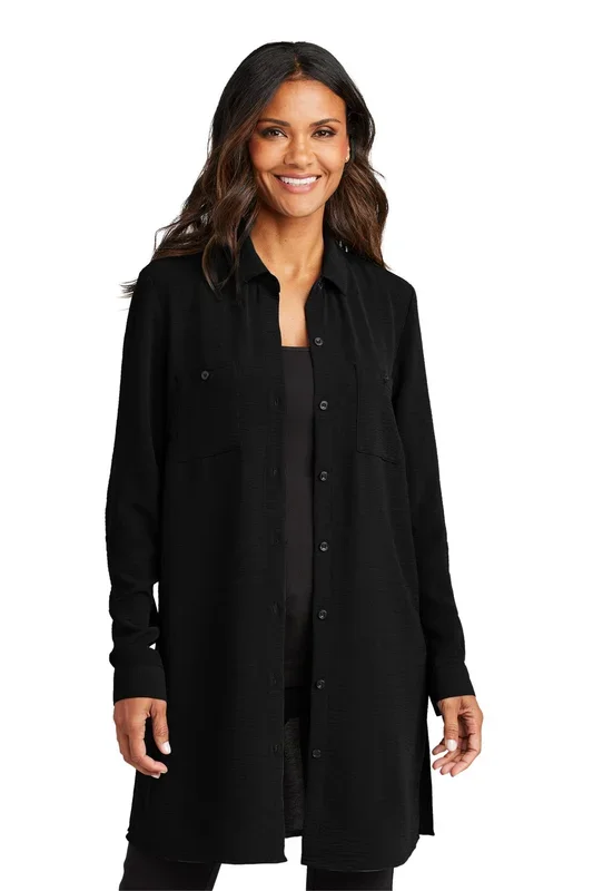 Port Authority Women’s Textured Crepe Long Tunic