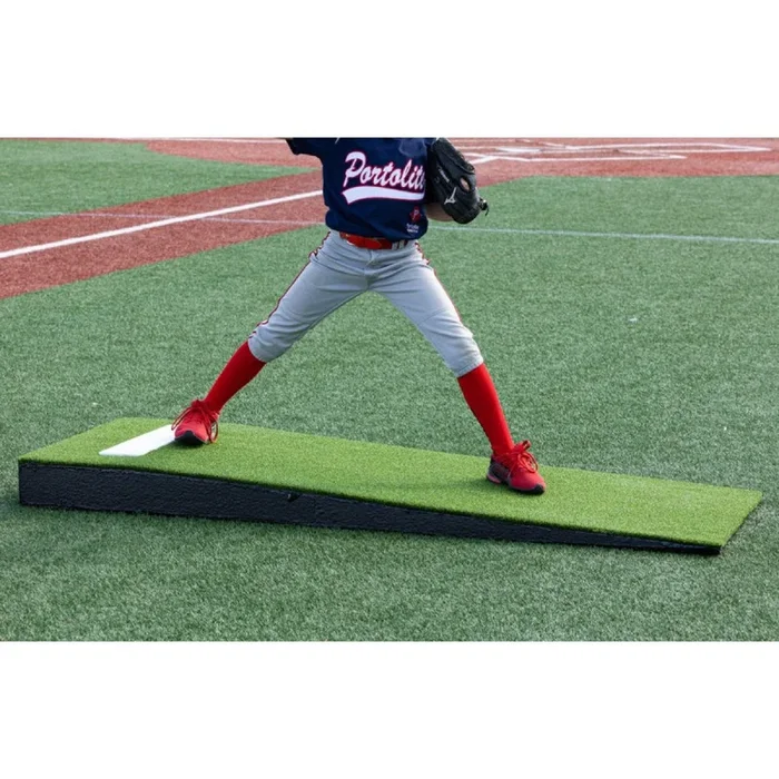 Portolite 8030 Youth Junior One-Piece Baseball Practice Pitching Mound – 6″H x 6’8″L x 2’6″W