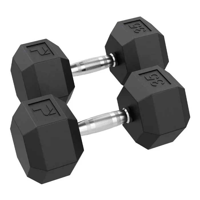 Power Systems Rubber Hex Dumbbell Pairs