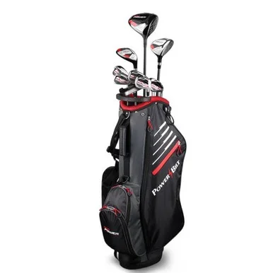 PowerBilt Pro Power Varsity Teen 9 Club Golf Set (kids 60-68″ tall) Red
