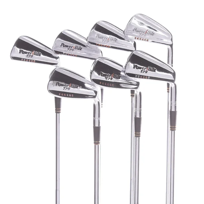 PowerBilt TPS Forged Steel Men’s Right Irons 3-9 Stiff – 7875S
