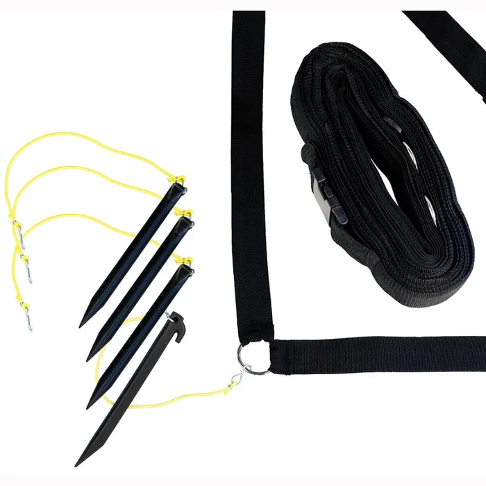 Pro Model Beach Volleyball 2″ Thick Web Boundary Marker Set