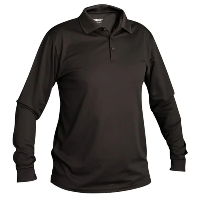 ProQuip Long Sleeved Polo Shirt – Black