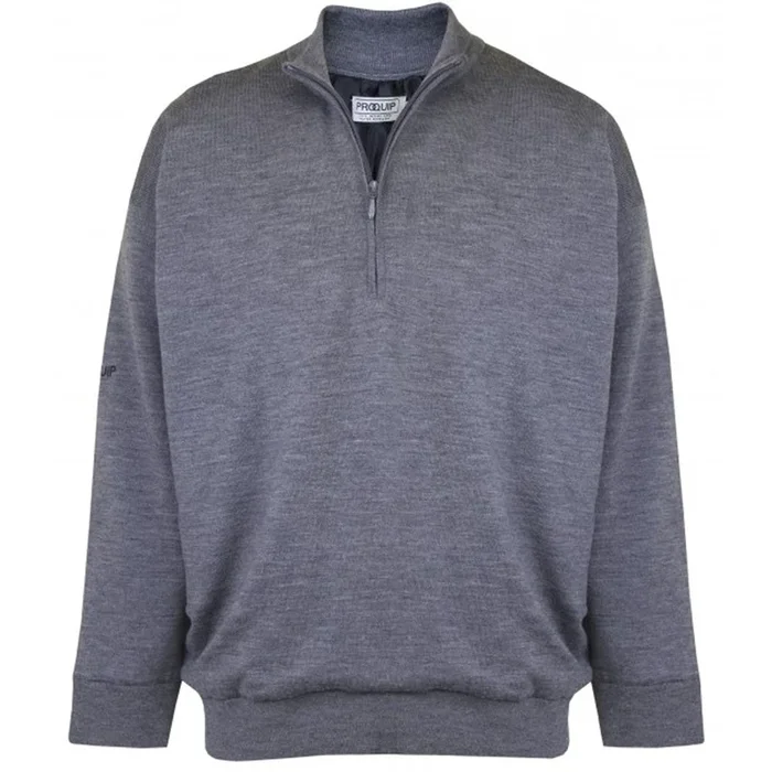 ProQuip Merino 1/2 Zip Lined Sweater – Grey