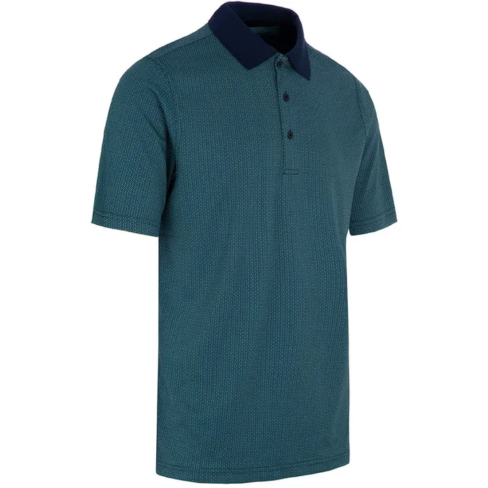 ProQuip Pro Tech Double Jacquard Polo Shirt – Navy/Porcelain