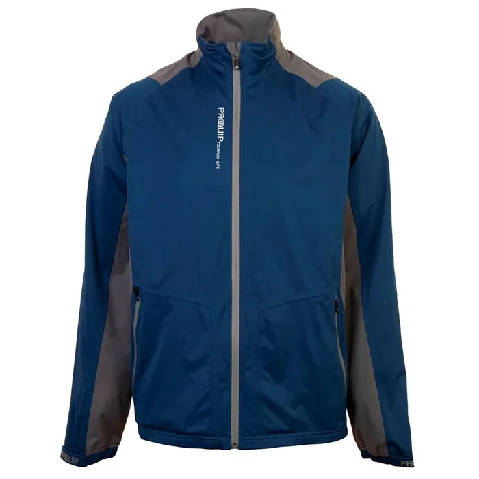 ProQuip TourFlex-Lite Waterproof Rain Jacket – Opal Blue/Pewter