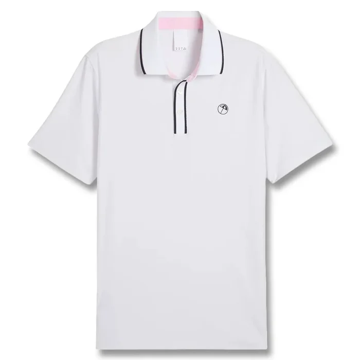 PUMA AP Tipped Jacquard Golf Polo White Glow – SS25 Men