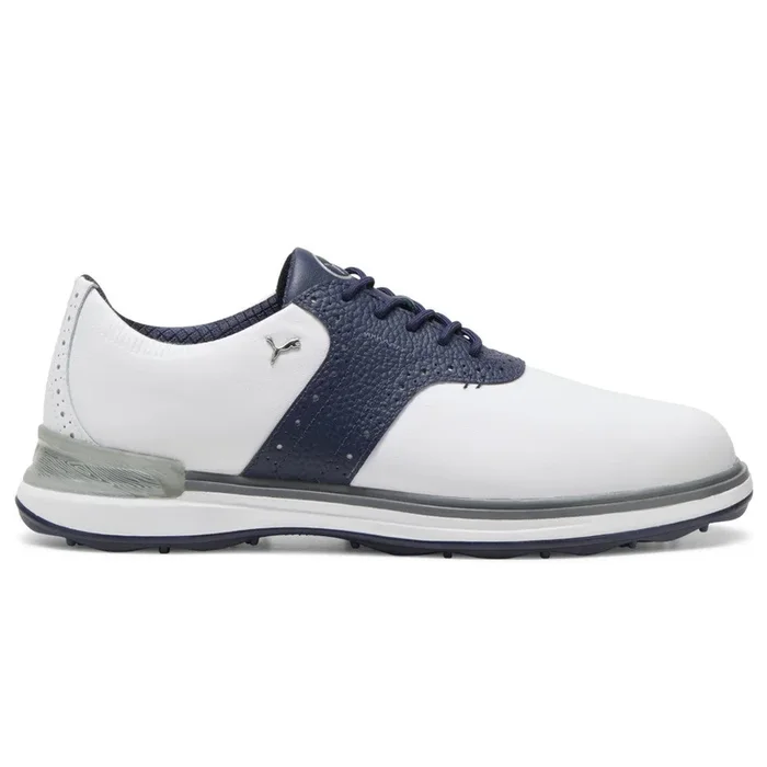 Puma Avant Spikeless Waterproof Shoes – White/Deep Navy/Speed Blue