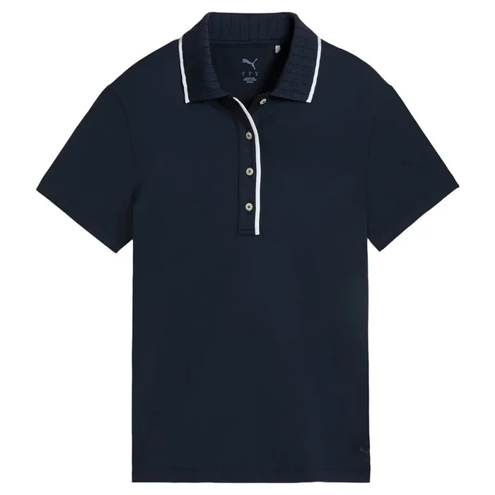 PUMA Cloudspun Bridges Golf Polo Deep Navy – SS25 Women