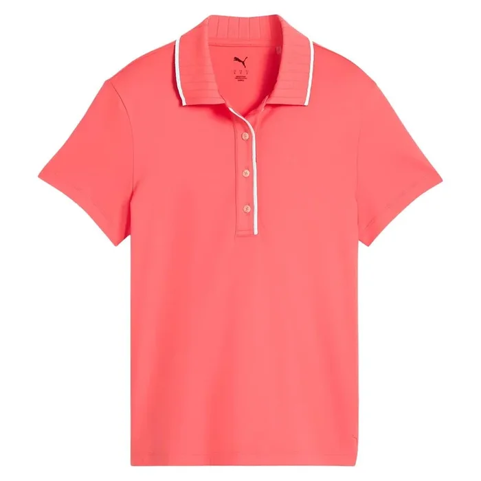 PUMA Cloudspun Bridges Golf Polo Peach Frost – SS25 Women