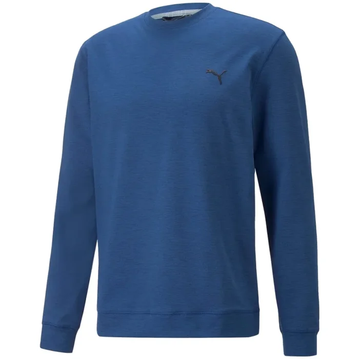Puma Cloudspun Crew Neck Sweater – Blazing Blue Heather