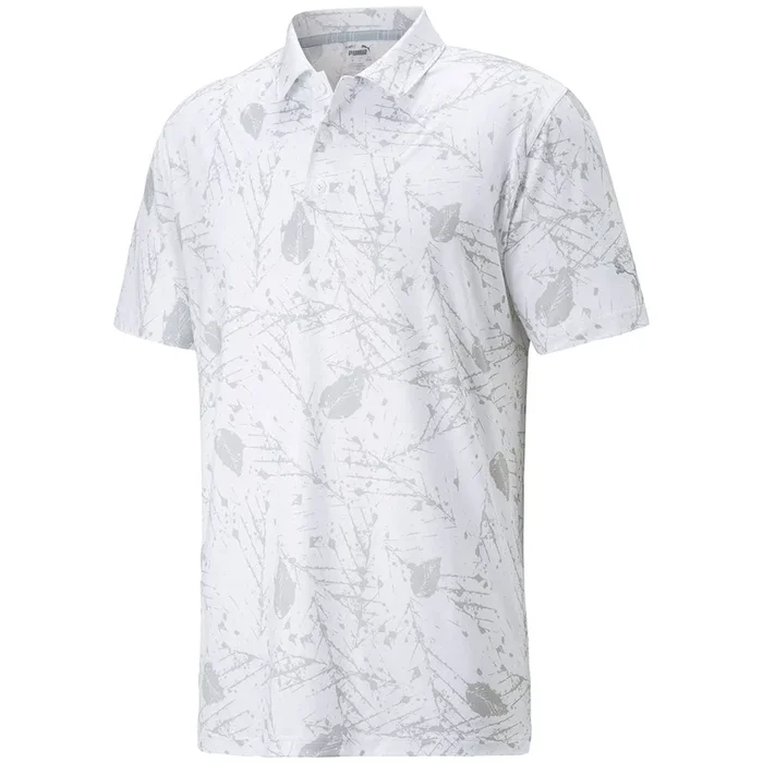 Puma Cloudspun Frequency Polo Shirt – Bright White/High Rise