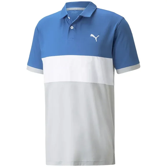 Puma Cloudspun Highway Polo Shirt – Bright Cobalt/High Rise
