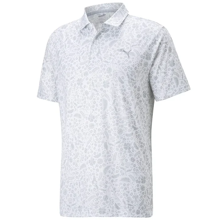 Puma Cloudspun Petal Polo Shirt – Bright White/High Rise