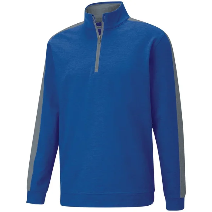 Puma Cloudspun T7 1/4 Zip Sweater – Mazarine Blue/High Rise