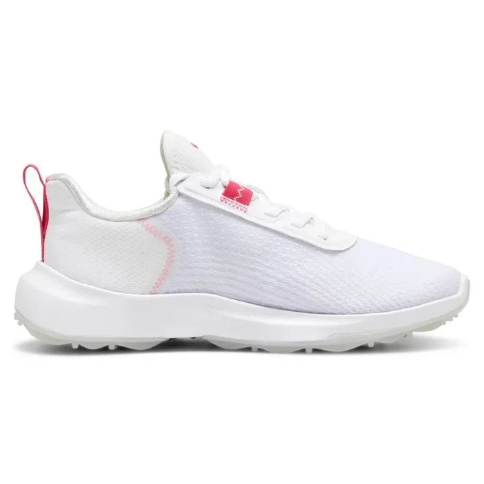 PUMA Fusion Crush Sport Spikeless Golf Shoes White/Garnet Rose – 24 Women