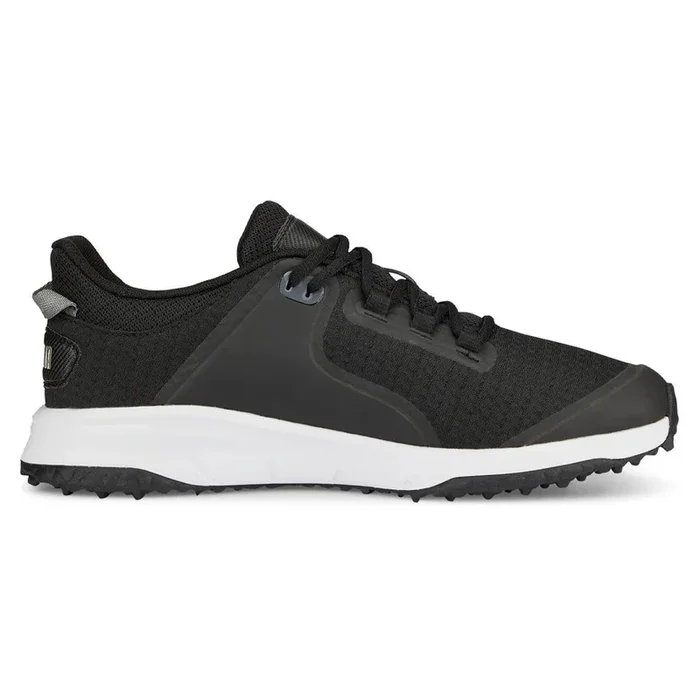 PUMA Fusion Grip Spikeless Golf Shoes Black/Silver/Quiet Shade – 24 Men