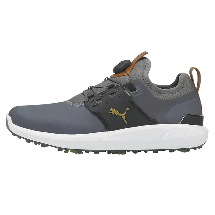 PUMA Ignite Articulate Disc Golf Shoes Quiet Shade/Team Gold/Black – 23 Men