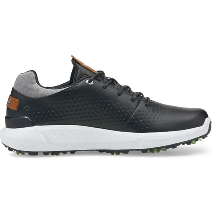 Puma IGNITE Articulate Leather Spiked Waterproof Shoes – Black/Silver