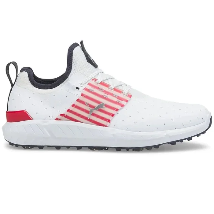 Puma IGNITE Articulate Ltd Edition Love H8 Spiked Waterproof Shoes – White/Silver/Ski Patrol