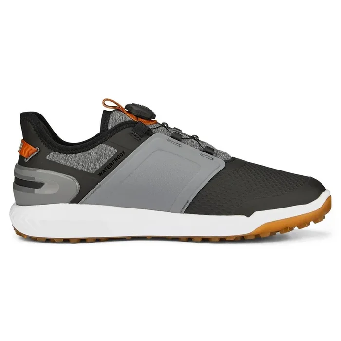 PUMA Ignite Elevate Disc Spikeless Golf Shoes Black/Quiet Shade/Gum – 24 Men