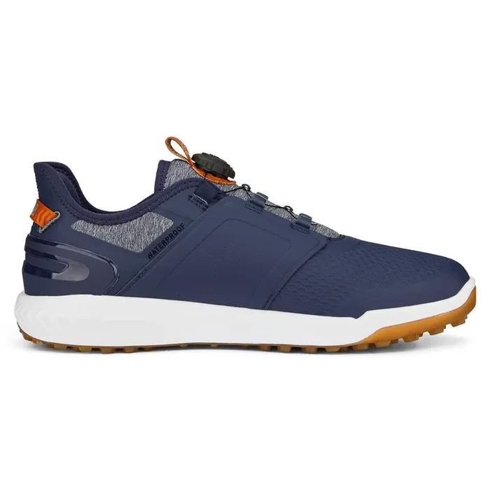 PUMA Ignite Elevate Disc Spikeless Golf Shoes Navy/Silver – 24 Men