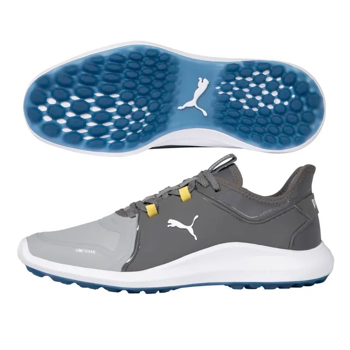 PUMA Ignite Fasten8 Spikeless Golf Shoes High Rise/Silver/Quiet Shade – 21 Men