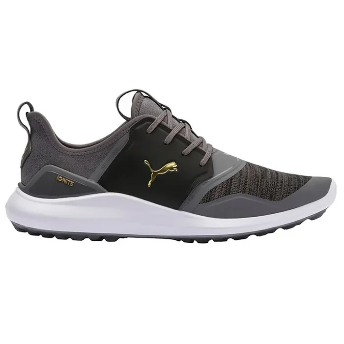 Puma Ignite NXT Lace Spikeless Shoes – Quiet Shade/Gold/Black