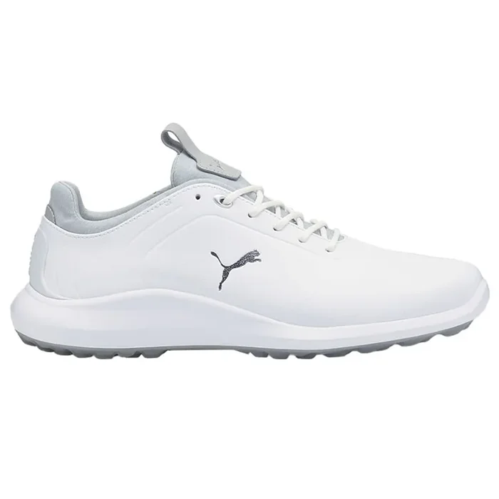 Puma IGNITE Pro Spikeless Waterproof Shoes – White/Silver/High Rise