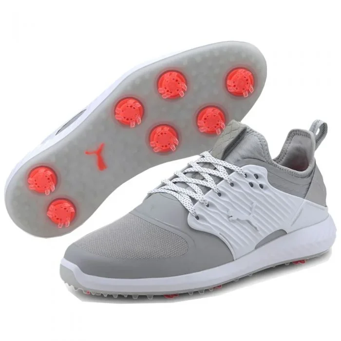 Puma Ignite PWRADAPT Caged Spiked Shoes – Grey Violet/Silver/White