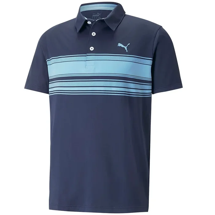 Puma MATTR Grind Polo Shirt – Navy Blazer/Day Dream