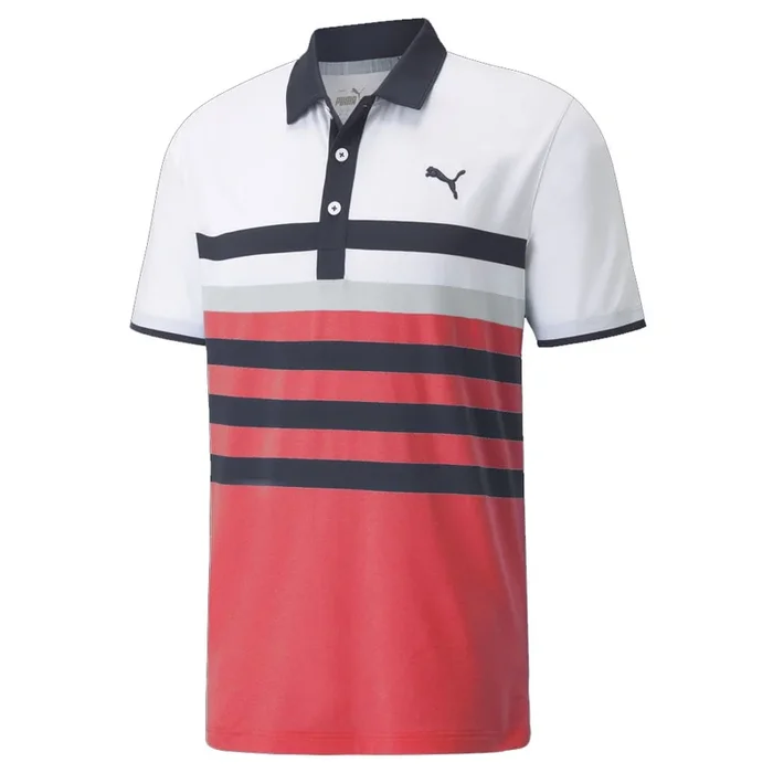 Puma MATTR One Way Polo Shirt – Teaberry/Bright White