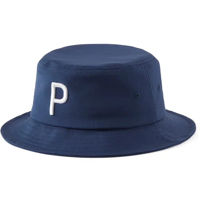 Puma P Bucket Hat – Navy Blazer