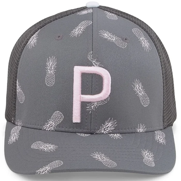 Puma Pineapple Trucker P Cap – Quiet Shade/Pink Mist