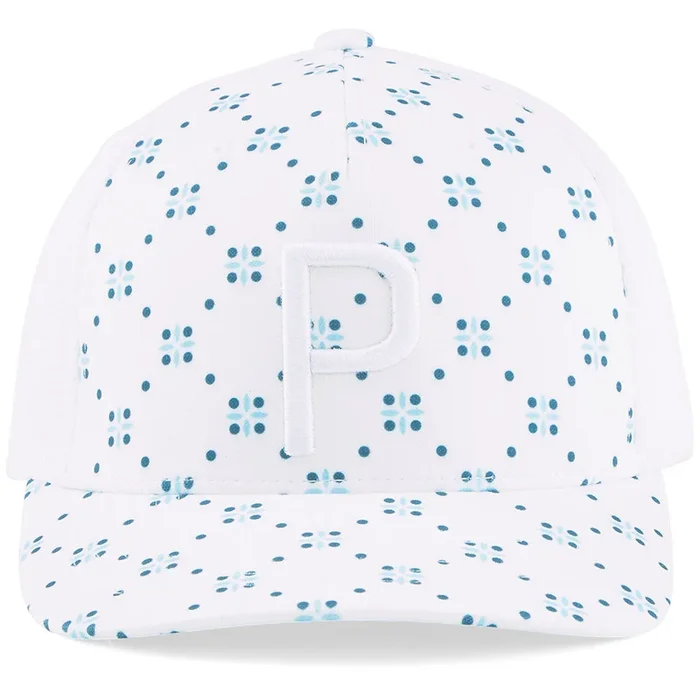 Puma Rochester P Cap – Bright White/Tropical Aqua