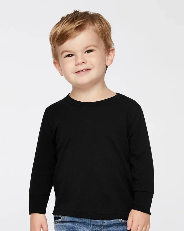 Rabbit Skins Toddler’s Long Sleeve Cotton Jersey Tee