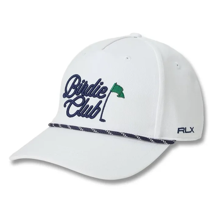 Ralph Lauren Polyester Birdie Club Golf Cap White – SP25 Men