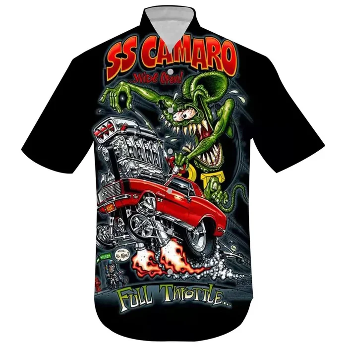 Rat Fink Car Hawaiian Shirt- For men and women – Fanshubus – Fanshubus.com