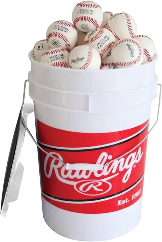 Rawlings 6 Gallon Raised Seam Rolb1x Or Better Ball/Bucket Combo – 24 Count