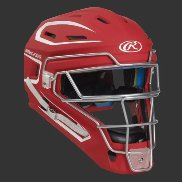 Rawlings CHMACHJ Junior Mach Series Hockey Style Catchers Helmet Meets NOCSAE Standard