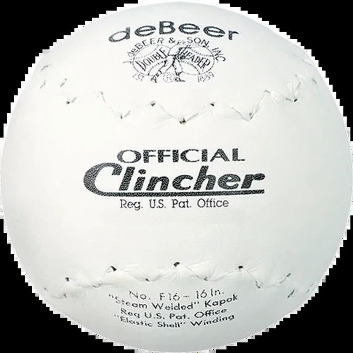 Rawlings deBeer 16″ White TruTech Clincher Softball – Dozen