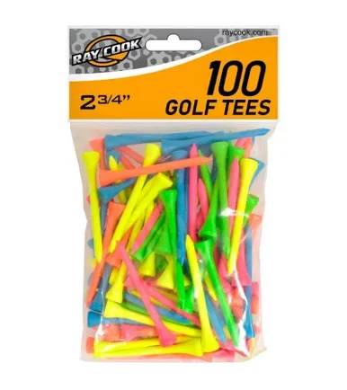 Ray Cook Colored Golf Tees – 100 Pack