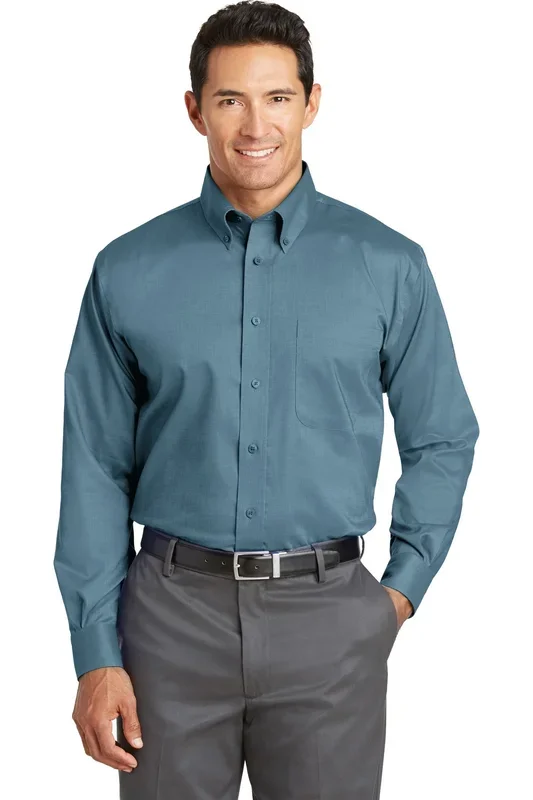 Red House Men’s Nailhead Non-Iron Shirt. RH37