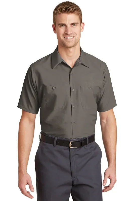 Red Kap Men’s Short Sleeve Work Shirt. SP24L