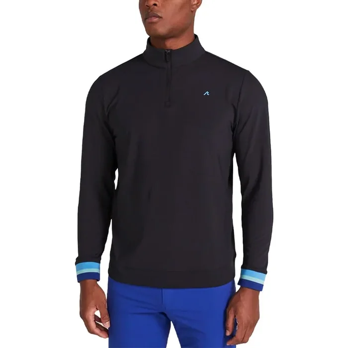 Redvanly Hayden Quarter Zip Golf Pullover Tuxedo – SS24 Men