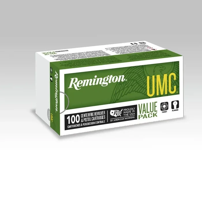 Remington Ammunition 23765 UMC 9mm Luger 115 gr Metal Case (FMJ) 100 Bx