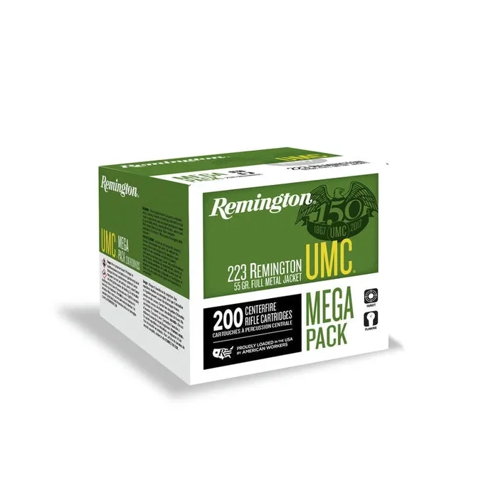 Remington Ammunition 23775 UMC 223 Rem 45 gr Jacketed Hollow Point (JHP) 200 Box