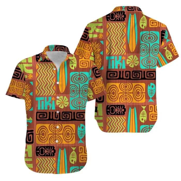 Retro Tiki Aloha Hawaiian Shirt For Men Women- For men and women – Fanshubus – Fanshubus.com